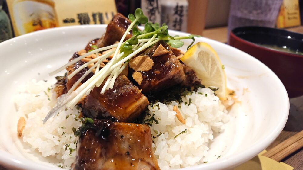 松原商店街、日光丸食堂B1ステーキ丼