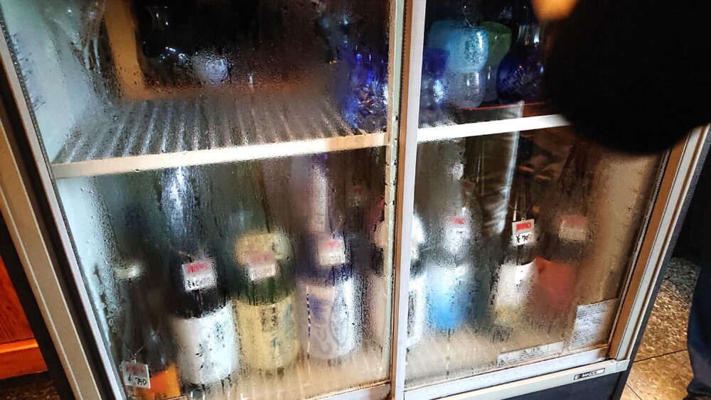 「和処 一暁(いちぎょう)」日本酒の冷蔵庫